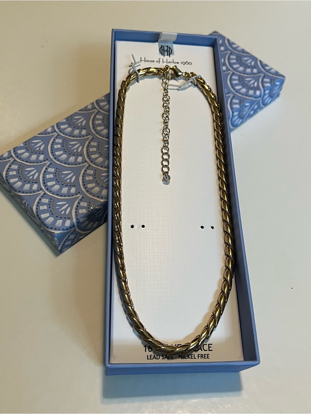 House of Harlow 1960 Gold-Tone Twisted Rope Necklace